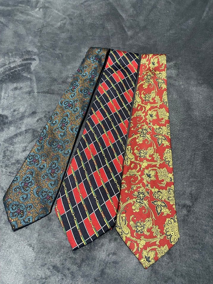 Bordo Vintage Desenli Erkek Kravat bir tane fiyatı - Görsel 5