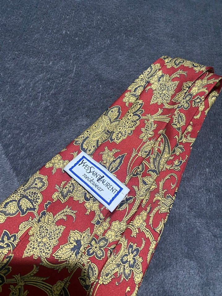 Bordo Vintage Desenli Erkek Kravat bir tane fiyatı - Görsel 4