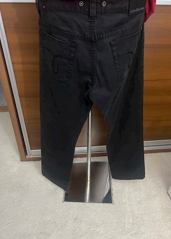 Orijinal  Düğmeli Siyah Denim Erkek Pantolon - Görsel 6