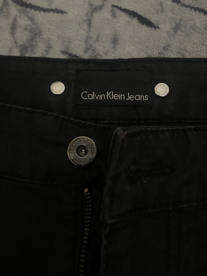 Orijinal  Düğmeli Siyah Denim Erkek Pantolon - Görsel 5