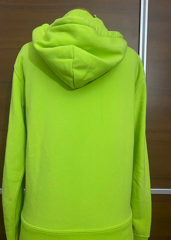 Orijinal sıfır ayarında Yeşil Fermuarlı Kadın Sweatshirt - Görsel 4