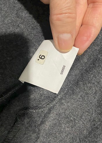 Orijinal sıfır Gri Fermuarlı Yüksek Yakalı Erkek Polar - Görsel 9