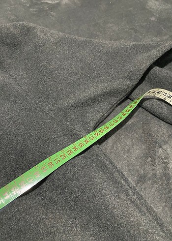 Orijinal sıfır Gri Fermuarlı Yüksek Yakalı Erkek Polar - Görsel 5