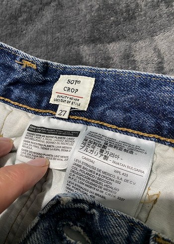 Levis Levi S 501 Crop Denim Jean