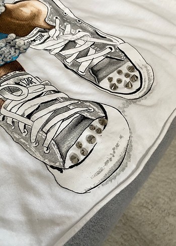 Uzun Pamuklu Siyah Beyaz Çizgili Etek kombin fiyatı - Görsel 9