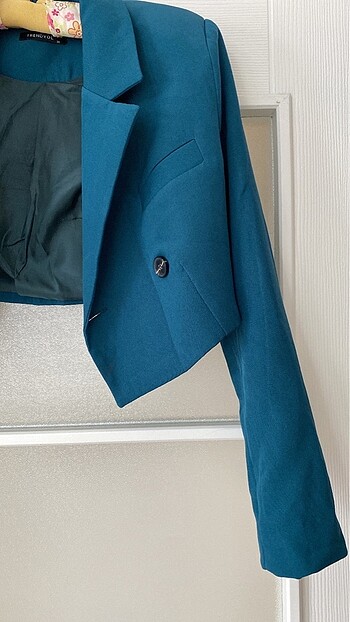 m Beden turkuaz Renk Blazer ceket
