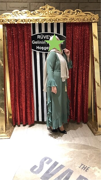 Yeşil Tesettür Abiye