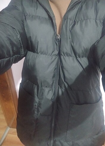 38 Beden siyah Renk şişme mont
