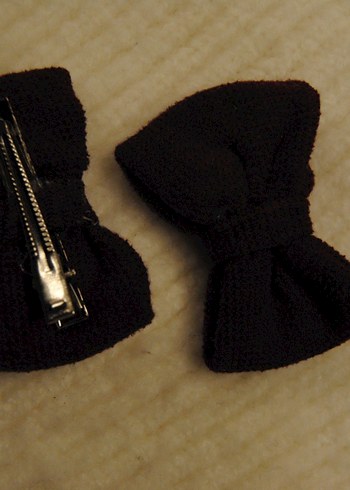 Bordo Triko Fiyonk Toka Seti - Görsel 3