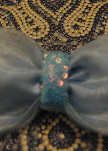 Mavi Payetli Bohem Vintage Saç Tokası Elsa - Görsel 4