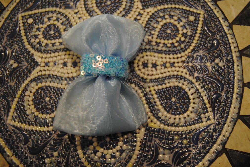 Mavi Payetli Bohem Vintage Saç Tokası Elsa - Görsel 2