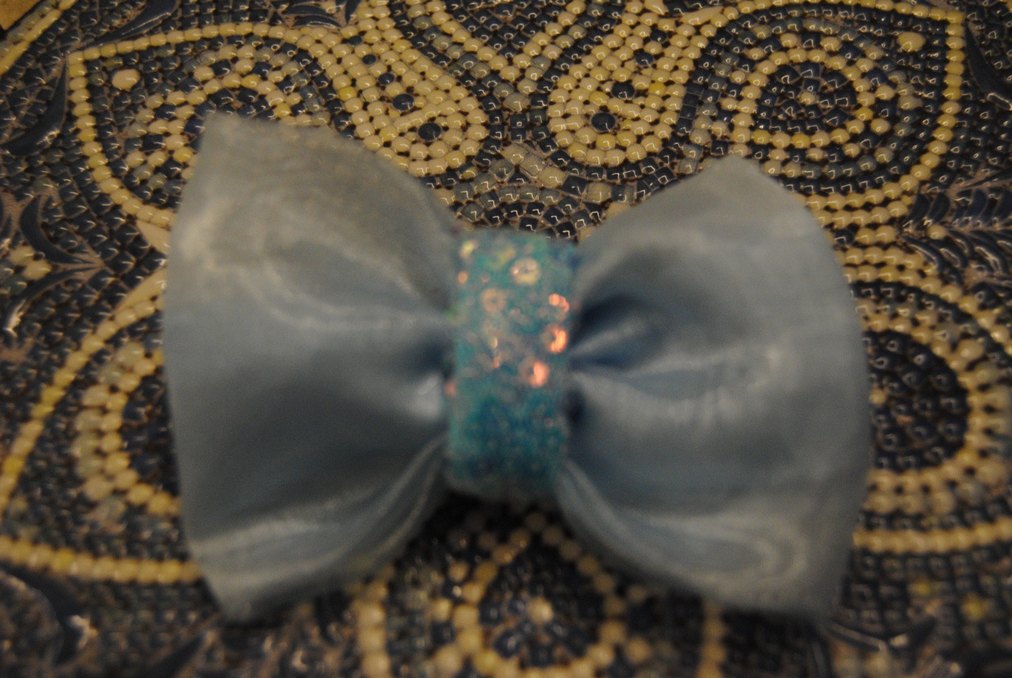 Mavi Payetli Bohem Vintage Saç Tokası Elsa - Görsel 4