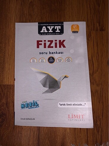 AYT fizik soru bankası Limit Yayınları