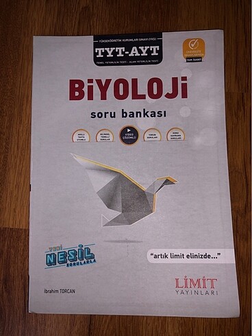 TYT-AYT biyoloji soru bankası Limit Yayınları