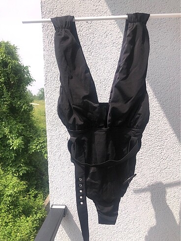 Siyah kemer detaylı mayo - Görsel 2