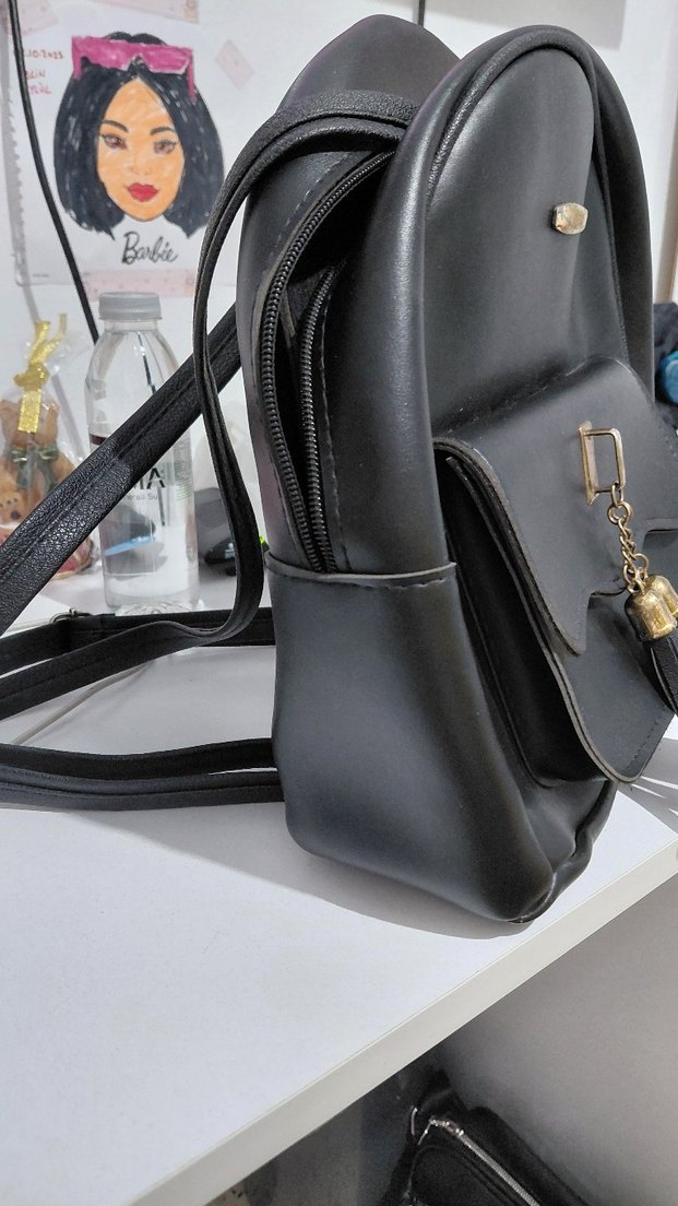 LCW Siyah Deri Püsküllü Kadın Çanta - Görsel 3