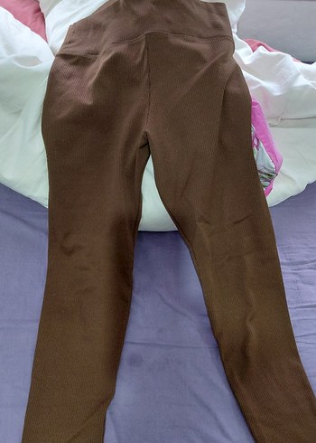 Kahverengi Kadın  Tayt - Görsel 4