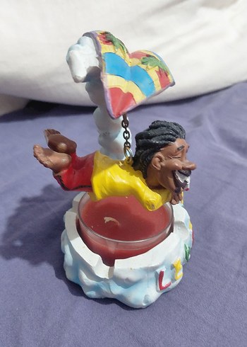 Renkli Paraşütçü Figürlü Mumluk - Görsel 2