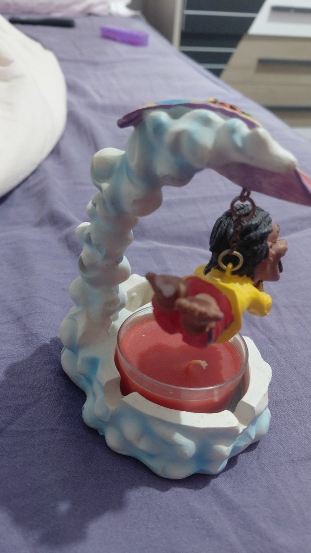 Renkli Paraşütçü Figürlü Mumluk - Görsel 4