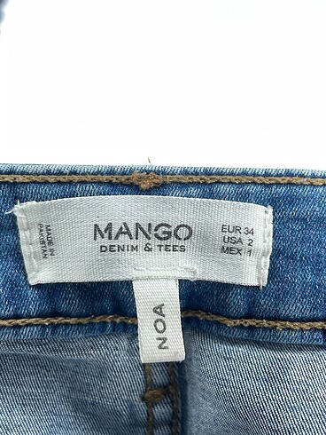 34 Beden mavi Renk Mango Jean / Kot %70 İndirimli.