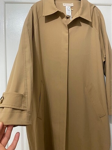 40 Beden Harika bir kumaşa sahip trençkot oversize