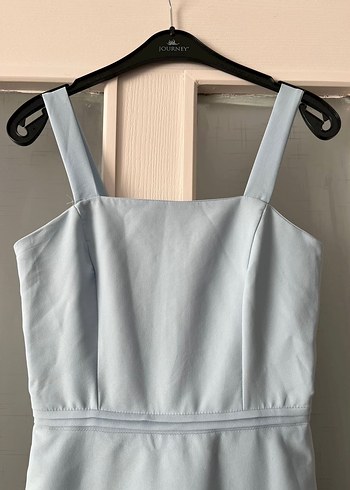 Mavi Midi Mezuniyet Elbisesi - Görsel 4