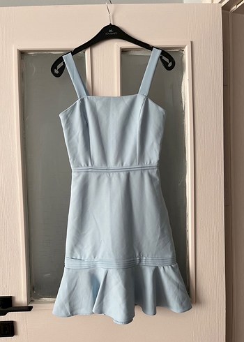 Mavi Midi Mezuniyet Elbisesi - Görsel 5