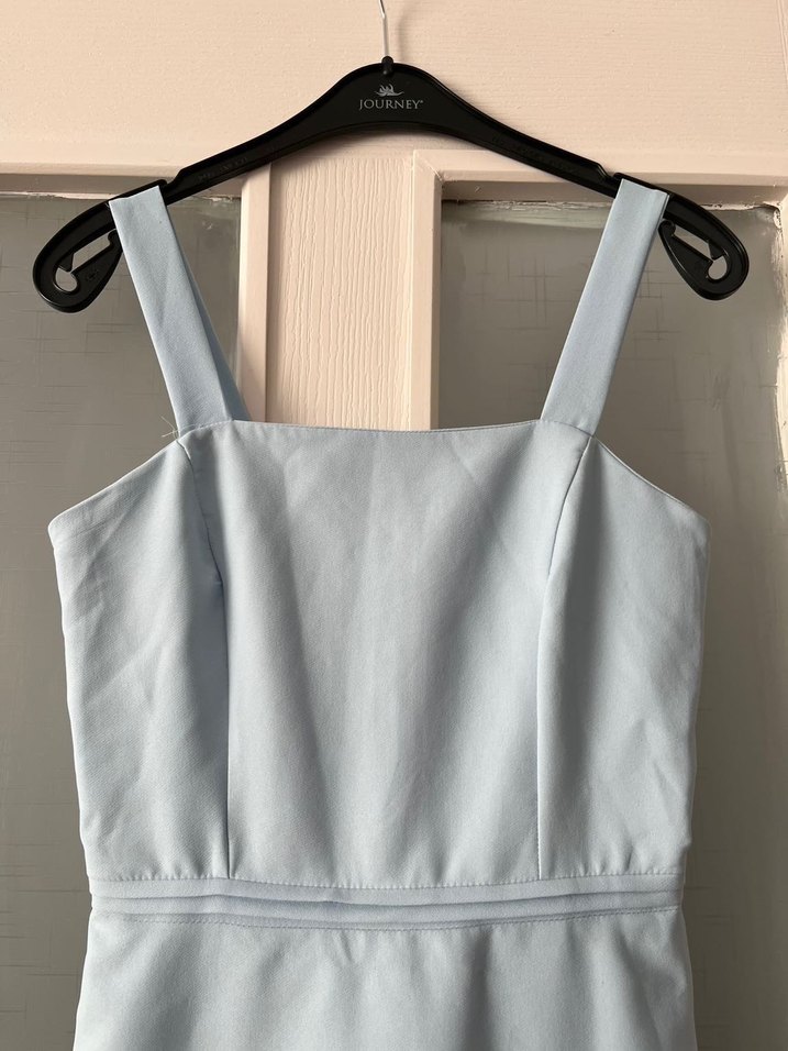 Mavi Midi Mezuniyet Elbisesi - Görsel 4