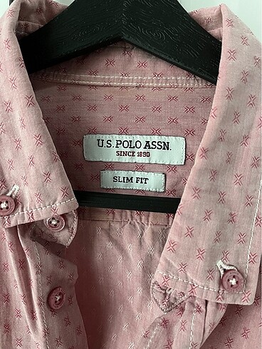 U.S Polo Assn. Pembe Polo Erkek Gömlek