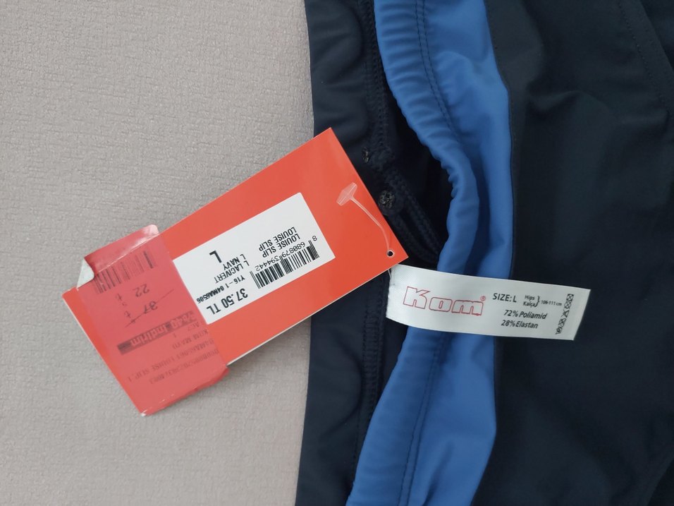 Erkek Lacivert Fermuarlı Yüzme Şortu - Görsel 2