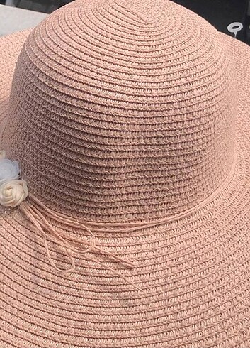 Accessorize Hasır Pudra Renk Şapka 