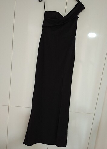 s Beden siyah Renk Kadın Abiye Elbisesi 