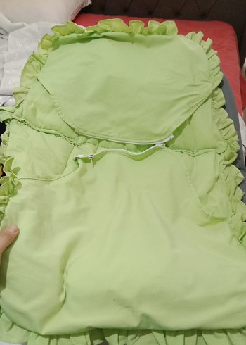 Açık Yeşil Bebek beşiği örtüsü - Görsel 4