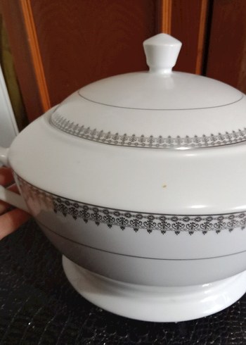 Gri Desenli Beyaz Kapaklı Çorba Kasesi - Görsel 2