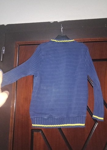 Lacivert Erkek Çocuk Triko Sweatshirt - Görsel 4