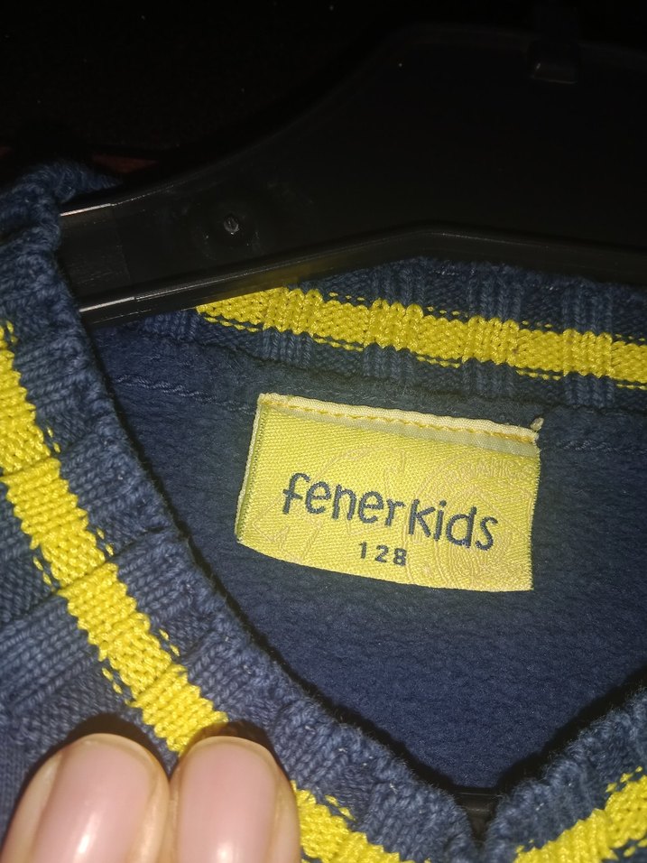 Lacivert Erkek Çocuk Triko Sweatshirt - Görsel 3