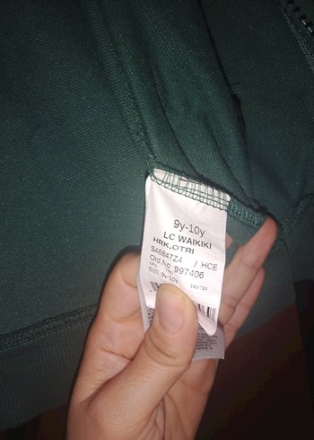 Yeşil Fermuarlı Erkek Çocuk Sweatshirt - Görsel 7