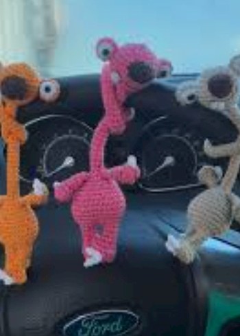 Pembe El Yapımı Peluş Oyuncak - Görsel 3