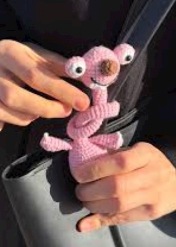 Pembe El Yapımı Peluş Oyuncak - Görsel 2