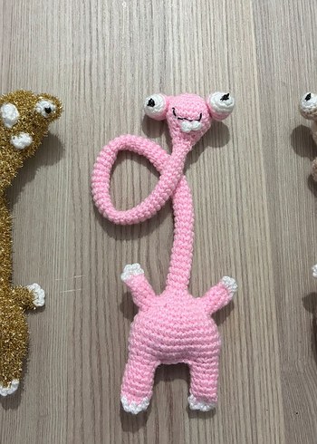 Pembe El Yapımı Peluş Oyuncak - Görsel 4