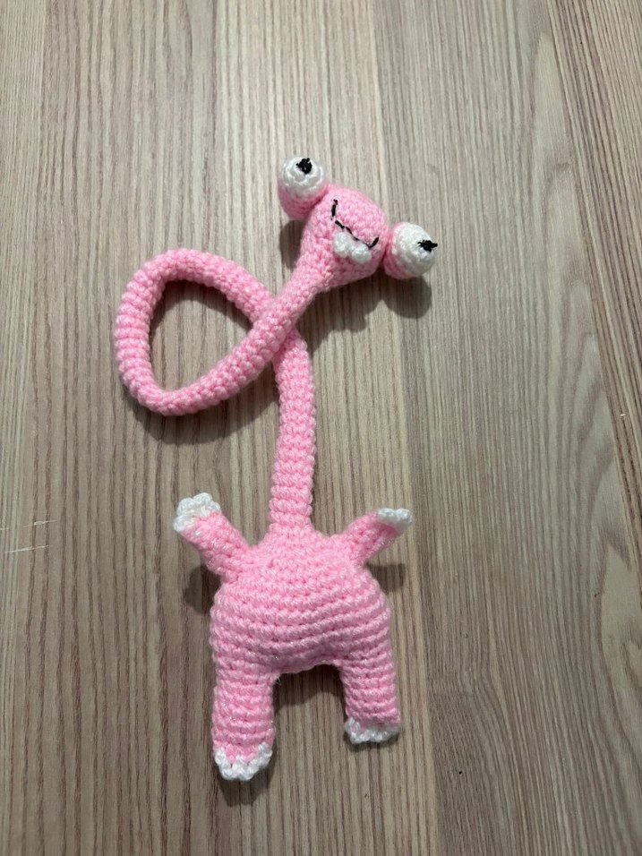 Pembe El Yapımı Peluş Oyuncak - Görsel 5