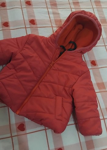 Kız Çocuk pembe Fermuarlı Mont - Görsel 2