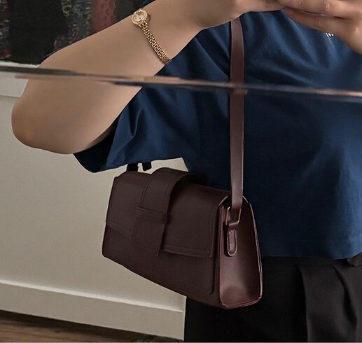  Beden bordo Renk Kol çantası