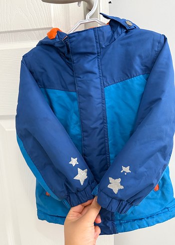 Renkli Mavi Fermuarlı Erkek Çocuk Mont - Görsel 2