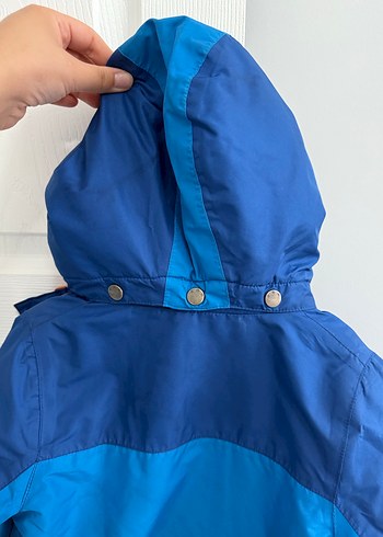 Renkli Mavi Fermuarlı Erkek Çocuk Mont - Görsel 8