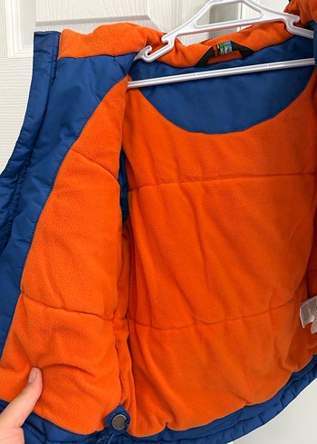 Renkli Mavi Fermuarlı Erkek Çocuk Mont - Görsel 10