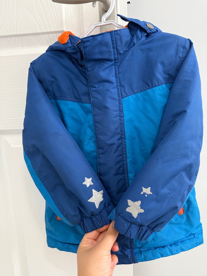 Renkli Mavi Fermuarlı Erkek Çocuk Mont - Görsel 2