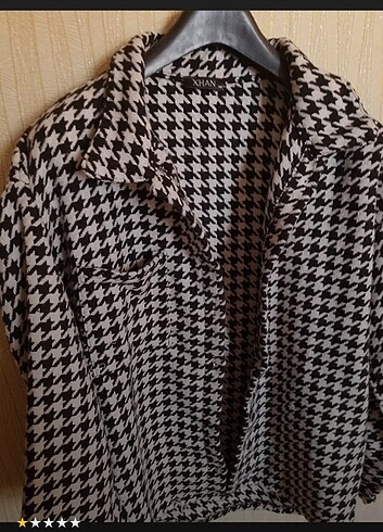 Trendyol & Milla Siyah beyaz kazayagi desenli yünlu ceket 