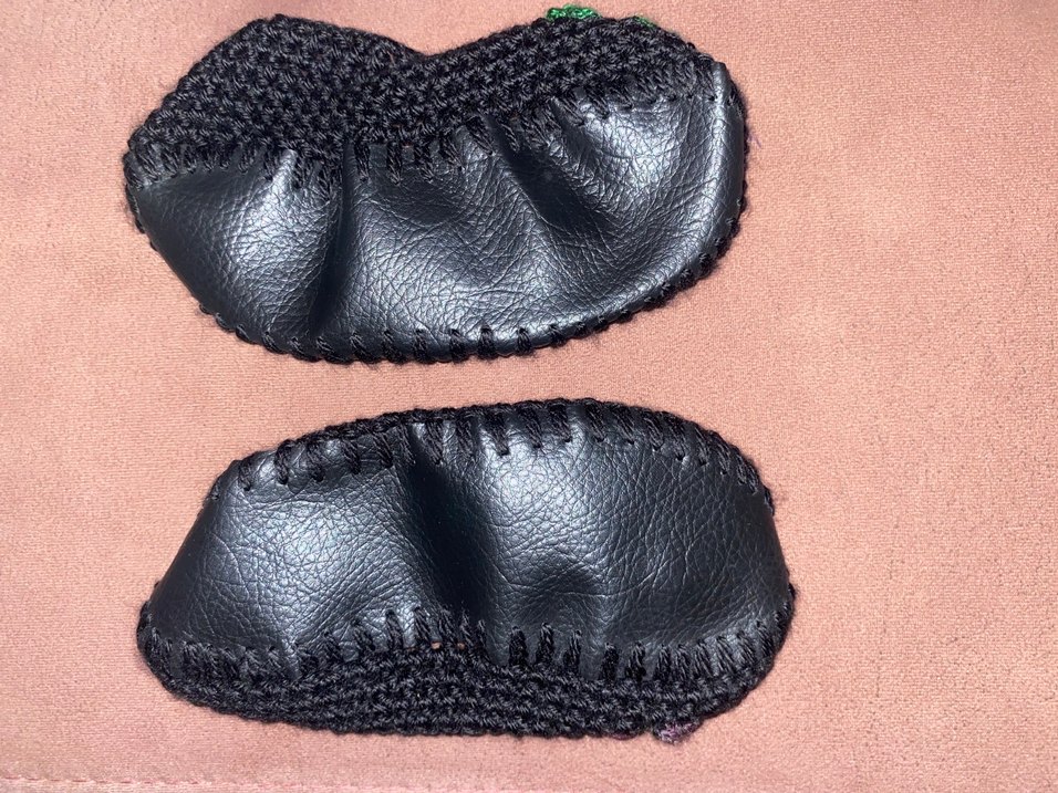 Renkli Nakışlı Örgü Kadın patik - Görsel 2