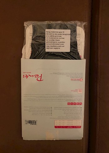 Penti Siyah Desenli Midi Külotlu Çorap - Görsel 2